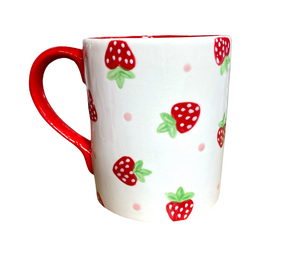 Wayne Strawberry Dot Mug