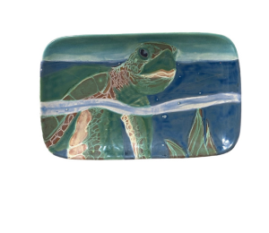 Wayne Swimming Turtle Plate