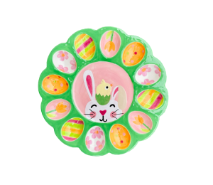 Wayne Easter Sherbet Egg Plate